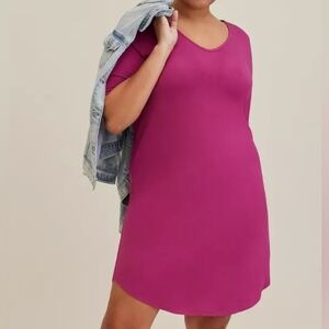 1X  • Torrid • Mini Super Soft Tee Shirt Dress